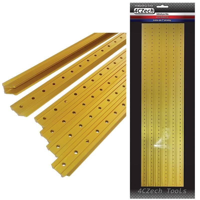 Hliníkové lišty do T drážky 20 mm, délka 500 mm, 10-dílná sada 4CZech